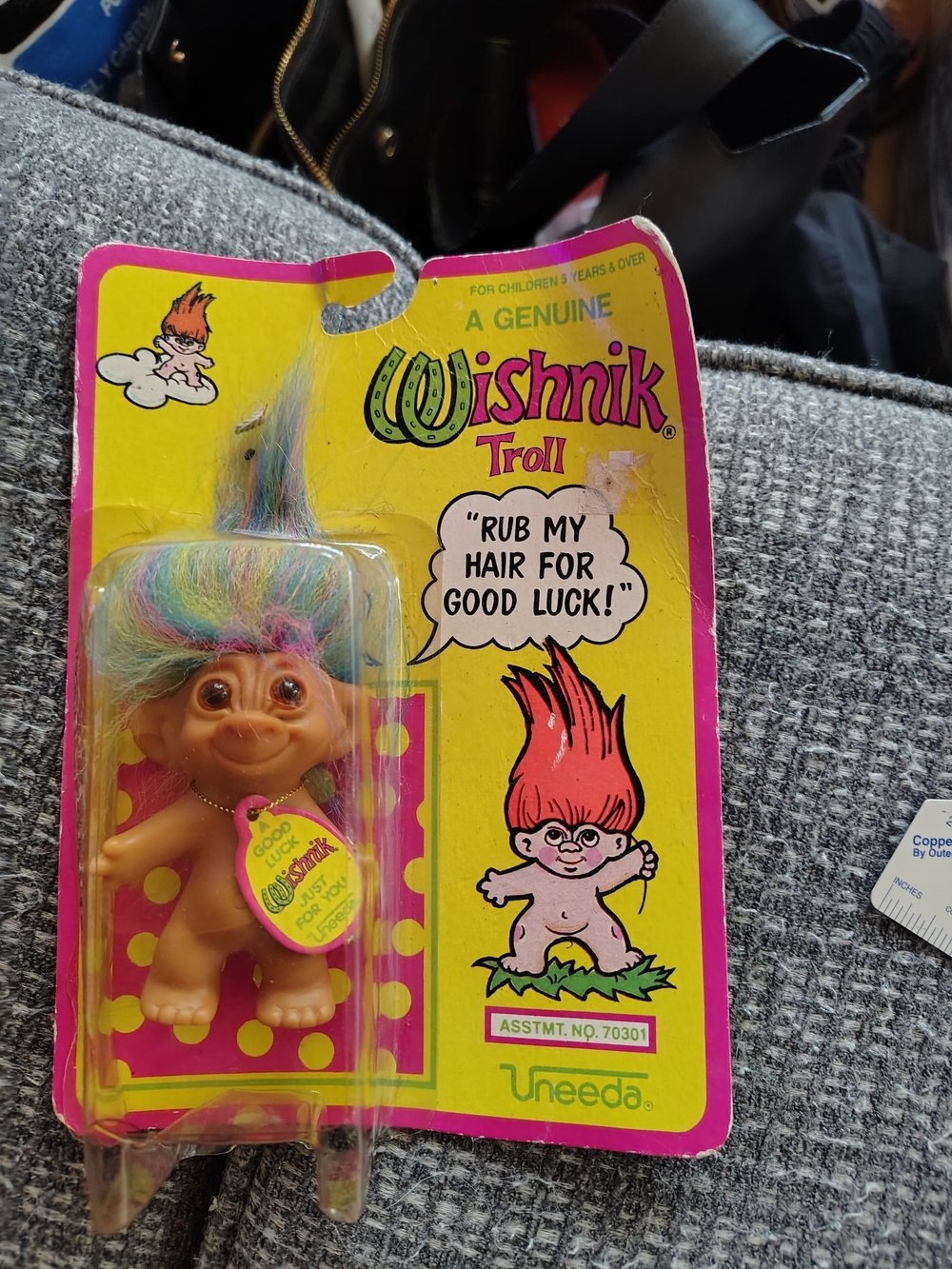 Wish Rainbow Hair Troll Plush Figure - Multicolor
